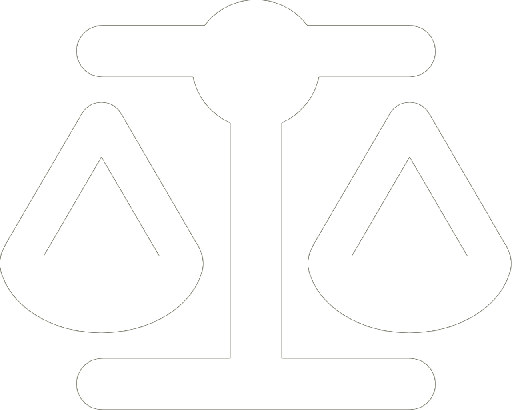 A white and green logo of the law